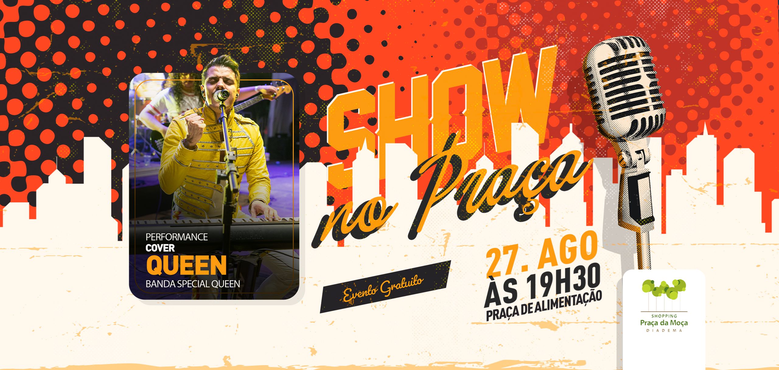 Banner no Shopping Praça da Moça