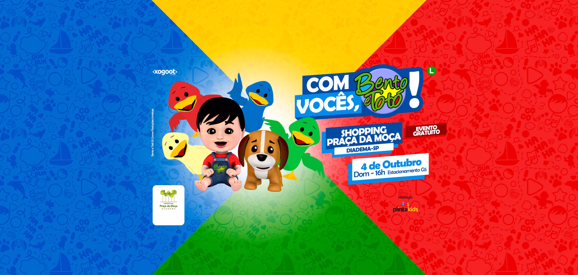 Banner no Shopping Praça da Moça