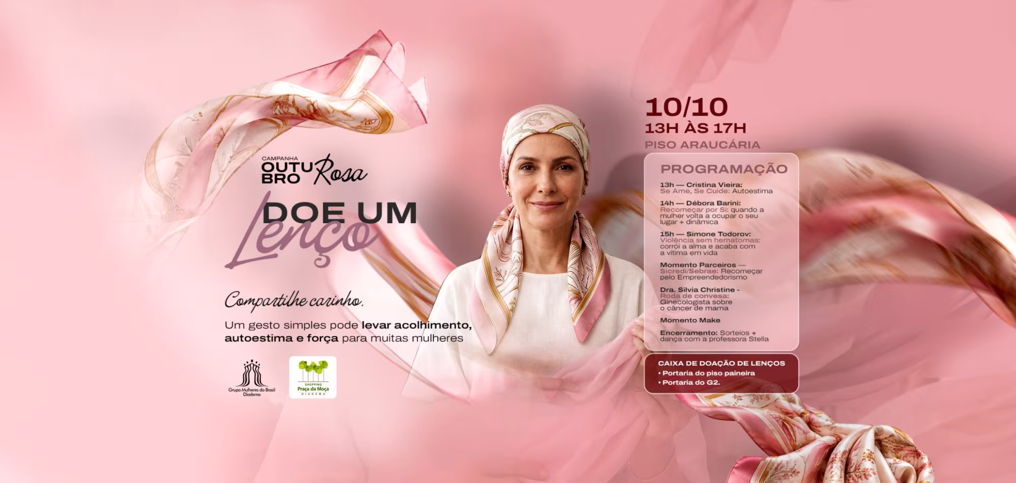 Banner no Shopping Praça da Moça