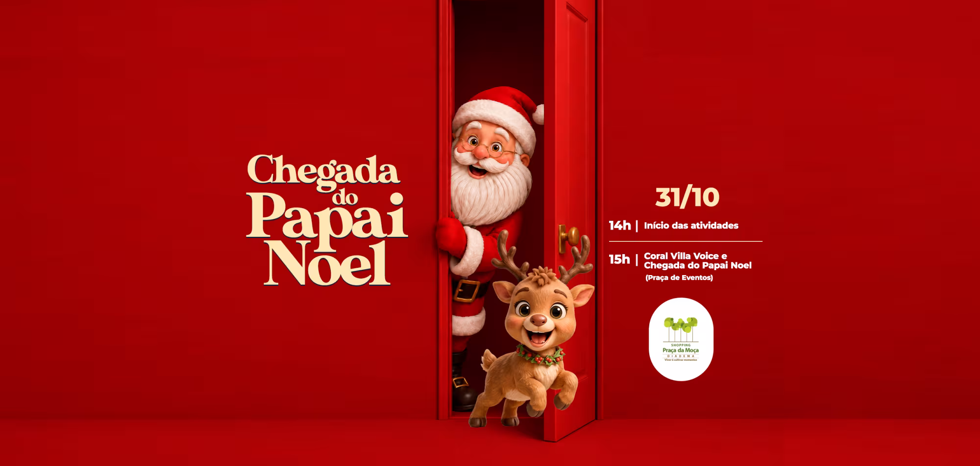 Banner no Shopping Praça da Moça